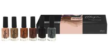Deluxe Nail Polish Kit / Sahara Colors (6Units) / مجموعة طلاء أظافر فاخرة  / ألوان الصحراء (6 وحدات) 