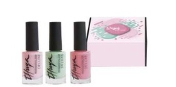 [12830059] Deluxe Nail Polish Kit / Sugar Colors (3Units) / مجموعة طلاء أظافر فاخرة  / شوجر كولور (6 وحدات) 