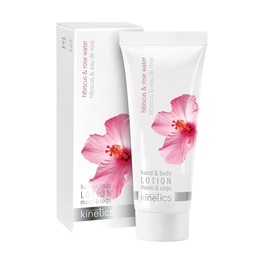[KL00575] Kinetics Hand&Body Lotion Hibiscus&Rose Water 75 ml / لوشن للجسم واليدين من كينيتيكس بالكركديه وماء الورد 75 مل