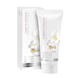 [KL01075] Kinetics Hand&Body Lotion Frangipani&Sicilian Lemon 75 ml / لوشن اليدين والجسم من كينيتيكس فرانجيباني وصقلي بالليمون 75 مل